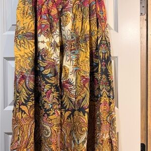 Leslie Fay Multicolor Paisley Maxi Skirt
